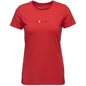 Black Diamond Women's Heritage Wordmark Shortsleeve Tee Coral Red S Black Diamond Women's Heritage Wordmark Shortsleeve Tee Coral Red S