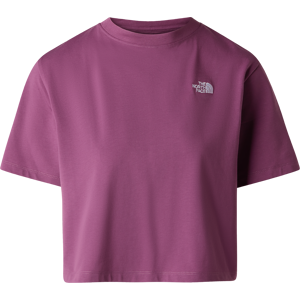 The North Face Women's Evolution Simple Dome Crop Relaxed Short Sleeve T-Shirt Chroma Purple XS The North Face Women's Evolution Simple Dome Crop Relaxed Short Sleeve T-Shirt Chroma Purple XS