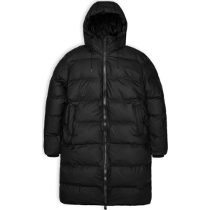 Rains Unisex Alta Long Puffer Jacket Black M Rains Unisex Alta Long Puffer Jacket Black M