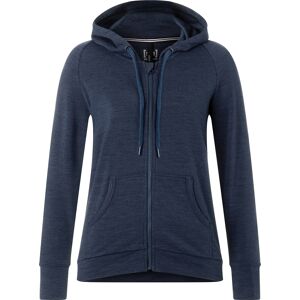 super.natural Women's Essential Zip Hoodie Blue Iris Melange XS super.natural Women's Essential Zip Hoodie Blue Iris Melange XS