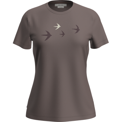 Icebreaker Women's Merino 150 Tech Lite Ss Tee Bird Transit Brown M Icebreaker Women's Merino 150 Tech Lite Ss Tee Bird Transit Brown M