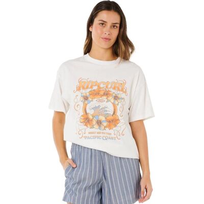 Rip Curl Women's Pacific Coast Heritage Tee Bone M Rip Curl Women's Pacific Coast Heritage Tee Bone M