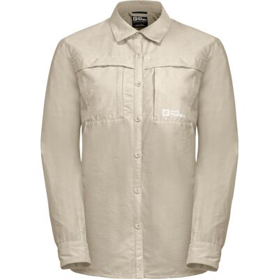 Jack Wolfskin Women's Barrier Longsleeve Shirt Stone XS Jack Wolfskin Women's Barrier Longsleeve Shirt Stone XS