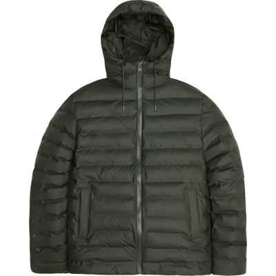 Rains Unisex Lohja Puffer Jacket W3T2 Green S Rains Unisex Lohja Puffer Jacket W3T2 Green S