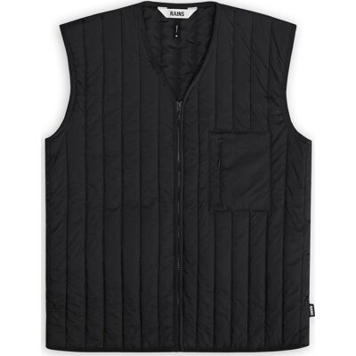 Rains Unisex Banja Liner Vest T1 Black L Rains Unisex Banja Liner Vest T1 Black L