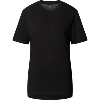 Haglöfs Women's Kaise Wool Tee True Black L Haglöfs Women's Kaise Wool Tee True Black L