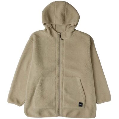 Colourwear Dam Oversized Fleece Jacka - Sand - Fleecjacka Colourwear Dam Oversized Fleece Jacka - Sand - Fleecjacka