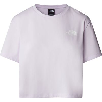 The North Face Women's Cropped Simple Dome T-Shirt Icy Lilac XL The North Face Women's Cropped Simple Dome T-Shirt Icy Lilac XL
