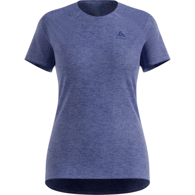 Odlo Women's T-Shirt Crew Neck S/S X-Alp Pw 115 Dazzling Blue Melange S Odlo Women's T-Shirt Crew Neck S/S X-Alp Pw 115 Dazzling Blue Melange S