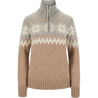 Dale of Norway Women's Myking Sweater Mountain Stone/Offwhite S Dale of Norway Women's Myking Sweater Mountain Stone/Offwhite S