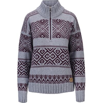 Dale of Norway Women's Rasletind Sweater Light Blue/Melange Wine M Dale of Norway Women's Rasletind Sweater Light Blue/Melange Wine M