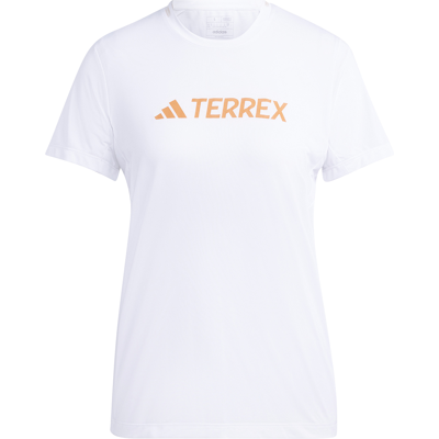 Adidas Women's Terrex Mt Log Tech Tee White L Adidas Women's Terrex Mt Log Tech Tee White L