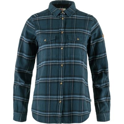 Fjällräven Women's Övik Heavy Flannel Shirt Indigo Blue-Dark Navy XL Fjällräven Women's Övik Heavy Flannel Shirt Indigo Blue-Dark Navy XL