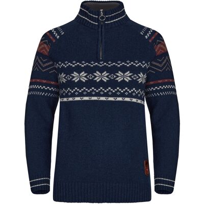 Gridarmor Women's Snøstjerne Half Zip Ullgenser Navy Blazer M Gridarmor Women's Snøstjerne Half Zip Ullgenser Navy Blazer M