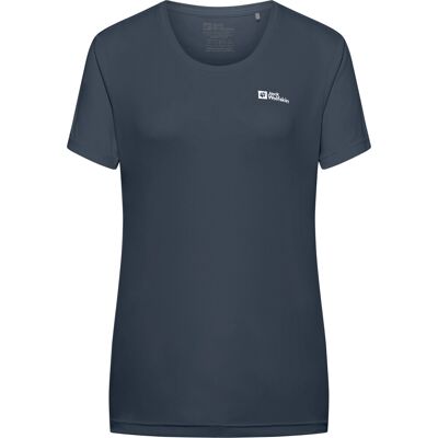 Jack Wolfskin Women's Tech Tee Midnight Sky M Jack Wolfskin Women's Tech Tee Midnight Sky M