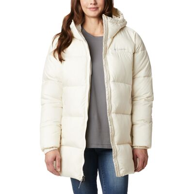 Columbia Women's Puffect Mid Hooded Jacket Chalk L Columbia Women's Puffect Mid Hooded Jacket Chalk L