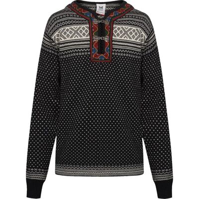 Dale of Norway Unisex Setesdal Sweater Norweigan Wool Black/Offwhite L Dale of Norway Unisex Setesdal Sweater Norweigan Wool Black/Offwhite L