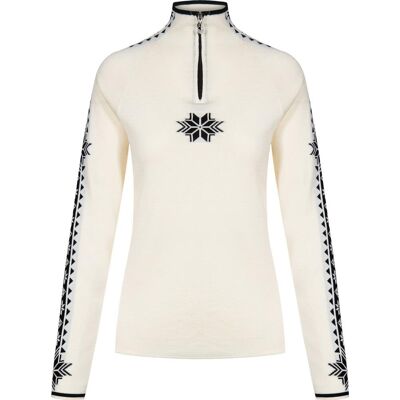 Dale of Norway Women's Geilo Sweater Offwhite Black S Dale of Norway Women's Geilo Sweater Offwhite Black S
