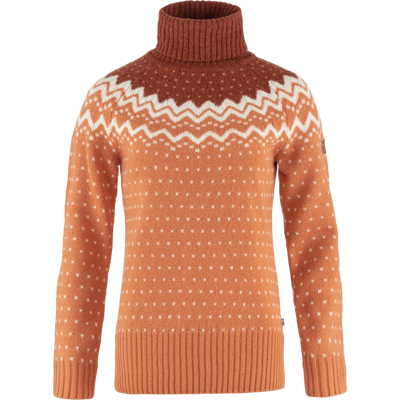 Fjällräven Women's Övik Knit Roller Neck Desert Brown-Autumn Leaf XS Fjällräven Women's Övik Knit Roller Neck Desert Brown-Autumn Leaf XS