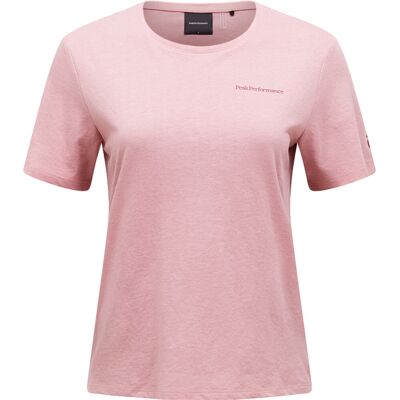 Peak Performance Women's Explore Logo Tee Warm Blush L Peak Performance Women's Explore Logo Tee Warm Blush L