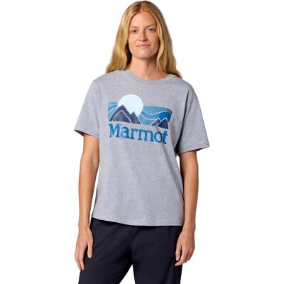 Marmot Women's Coastal Tee Grey Heather L Marmot Women's Coastal Tee Grey Heather L