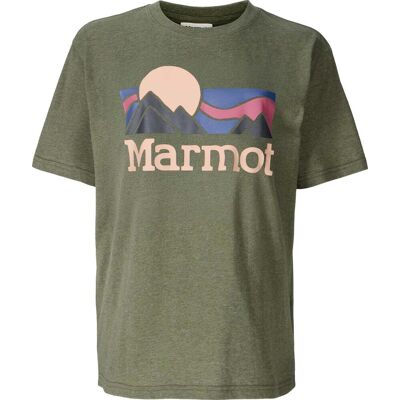 Marmot Women's Coastal Tee Surplus Green Heather S Marmot Women's Coastal Tee Surplus Green Heather S