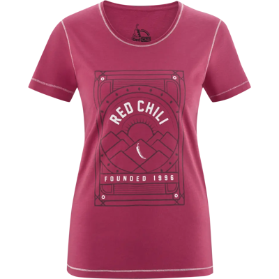 Red Chili Women's Satori T-Shirt Sumac S Red Chili Women's Satori T-Shirt Sumac S