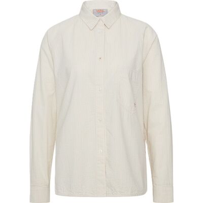 Varg Women's Haväng Summer Shirt Oat And White M Varg Women's Haväng Summer Shirt Oat And White M