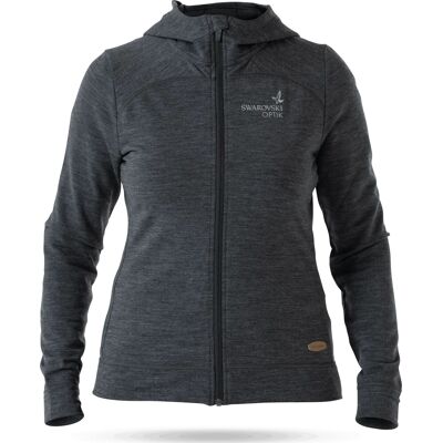 Swarovski Women's Mh Merino Hoodie Grey XS Swarovski Women's Mh Merino Hoodie Grey XS