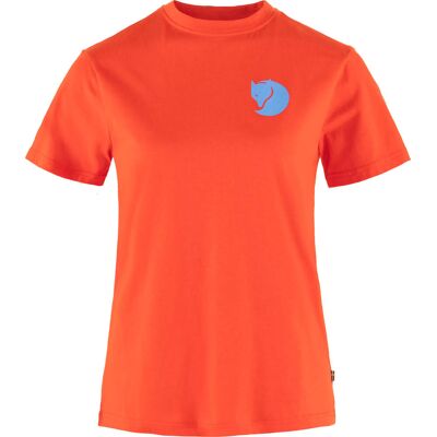 Fjällräven Women's Fox Boxy Logo Tee Flame Orange XL Fjällräven Women's Fox Boxy Logo Tee Flame Orange XL