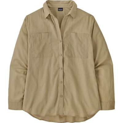 Patagonia Women's LW A/C Buttondown Windowpane Dobby: Weathered Stone XL Patagonia Women's LW A/C Buttondown Windowpane Dobby: Weathered Stone XL