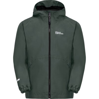 Jack Wolfskin Kids' Iceland 3-in-1 Jacket Slate Green/Black 140 Jack Wolfskin Kids' Iceland 3-in-1 Jacket Slate Green/Black 140