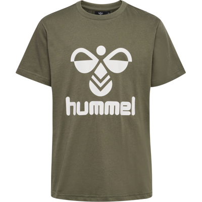 Hummel Kids' hmlTRES T-Shirt Short Sleeve Dusty Olive 116 Hummel Kids' hmlTRES T-Shirt Short Sleeve Dusty Olive 116