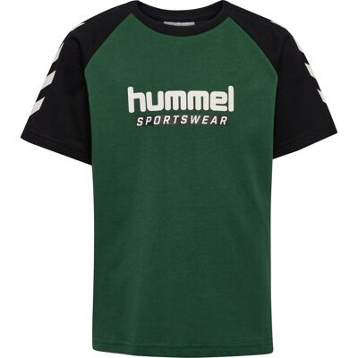 Hummel Hmljr Logo T-Shirt Short Sleeve Dark Green 110/116 Hummel Hmljr Logo T-Shirt Short Sleeve Dark Green 110/116