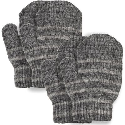 Lindberg Kids' Magic Wool Stripe 2-P Anthracite/Grey 1-3y Lindberg Kids' Magic Wool Stripe 2-P Anthracite/Grey 1-3y