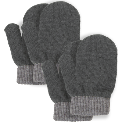 Lindberg Kids' Sundsvall Mitten 2 Pack Anth/grey 12CM/1-3Y Lindberg Kids' Sundsvall Mitten 2 Pack Anth/grey 12CM/1-3Y