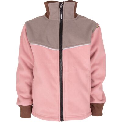 Lindberg Kids' Stormy Jacket Windfleece Grey/Blush 90 Lindberg Kids' Stormy Jacket Windfleece Grey/Blush 90