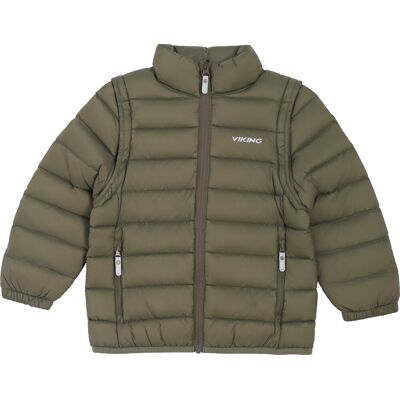 Viking Kids' Aery Light Down Jacket Olive/olive 110 Viking Kids' Aery Light Down Jacket Olive/olive 110