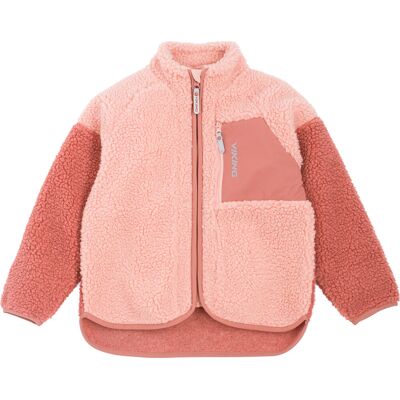 Viking Kids' Playtime Pile Midlayer Jacket Pink 104 Viking Kids' Playtime Pile Midlayer Jacket Pink 104