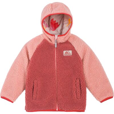 Viking Kids' Play Reversible Pile Jacket Light Pink 122 Viking Kids' Play Reversible Pile Jacket Light Pink 122