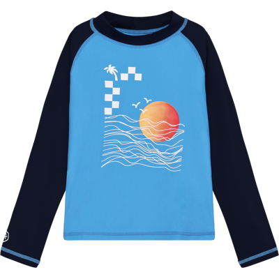 Color Kids Kids' T-Shirt L/S With Chest Print Azure Blue 134 Color Kids Kids' T-Shirt L/S With Chest Print Azure Blue 134