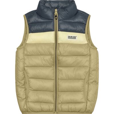 Color Kids Kids' Waistcoat Quilted Colorblock Sponge 128 Color Kids Kids' Waistcoat Quilted Colorblock Sponge 128