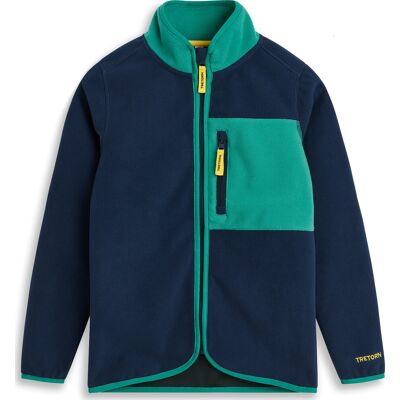 Tretorn Kids' Wind Fleece Jacket Navy Blaze 134/140 Tretorn Kids' Wind Fleece Jacket Navy Blaze 134/140