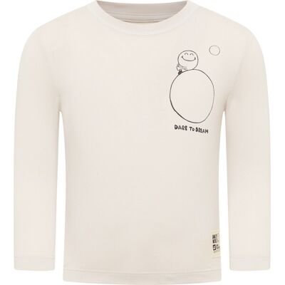 Unisex skjorta Jack Wolfskin - Longsleeve Smileyworld K - Vit Unisex skjorta Jack Wolfskin - Longsleeve Smileyworld K - Vit