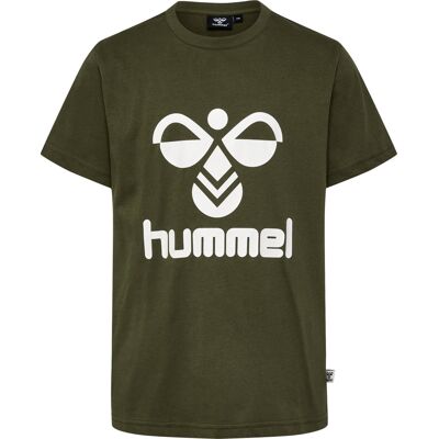 Hummel Kids' hmlTRES T-Shirt Short Sleeve Olive Night 128 Hummel Kids' hmlTRES T-Shirt Short Sleeve Olive Night 128
