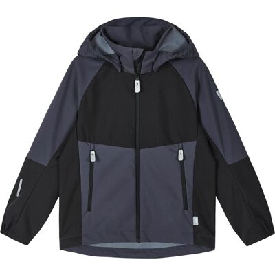 Reima Kids' Softshell Jacket Verraton Soft Black 134 Reima Kids' Softshell Jacket Verraton Soft Black 134