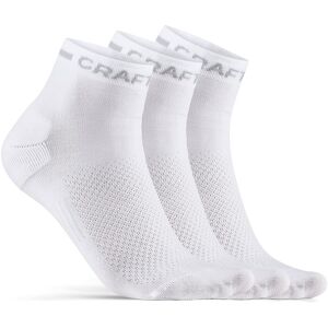 craft Core Dry Mid Sock 3-pack White 43/45, White