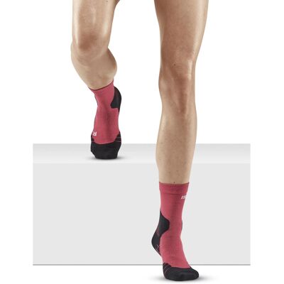 CEP Women's Hiking Light Merino Mid Cut Compression Socks Berry 40-43 CEP Women's Hiking Light Merino Mid Cut Compression Socks Berry 40-43