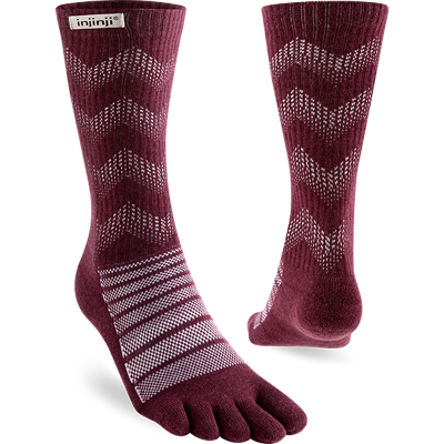 Injinji Outdoor Midweight Crew Wool Garnet XL (47.5+) Injinji Outdoor Midweight Crew Wool Garnet XL (47.5+)