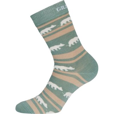 Gridarmor Striped Bear Merino Socks Green Bay 44-47 Gridarmor Striped Bear Merino Socks Green Bay 44-47